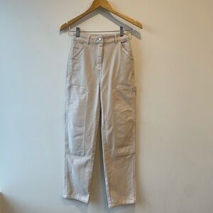 Wilfred Free by Aritzia Cream White Utility Pants size zero